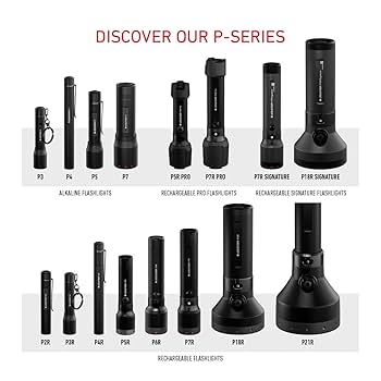 LED LENSER P2R P4R Work 2本セット Compare LEDLENSER P2R Work Rechargeable LED Flashlight vs